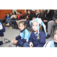 Festejos por el Día de la Bandera con los niños de Jardín